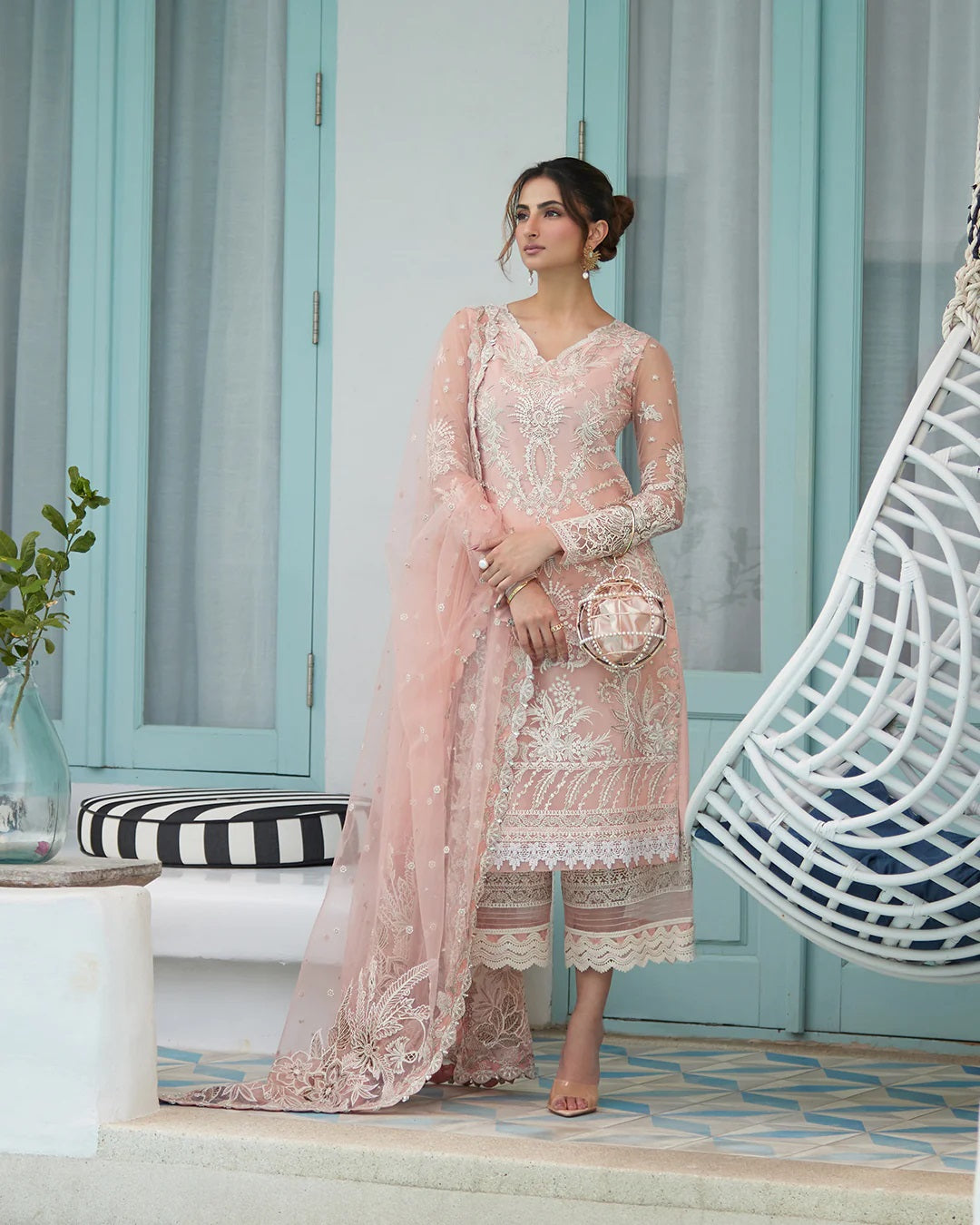 Liliana by Faiza Saqlain Embroidered Lawn 3 Piece Unstitched Dress V HD Collection