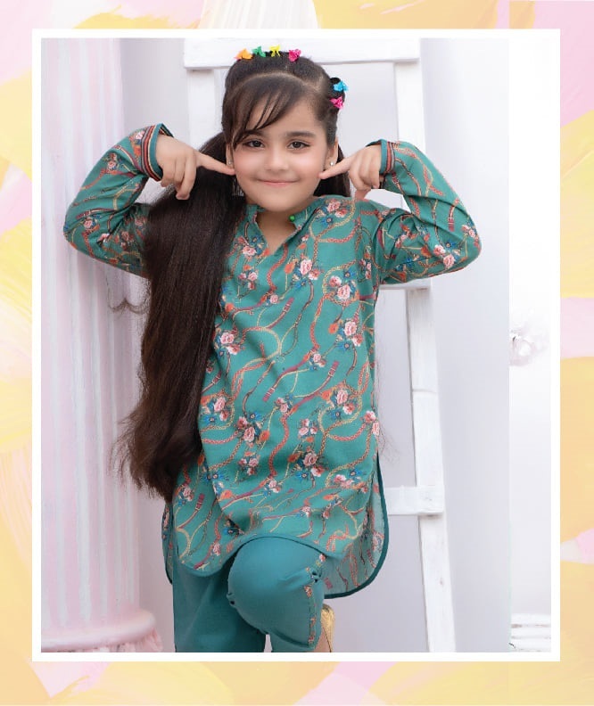 Regalia Textiles Printed Girls Lawn Suits Unstitched 2 Piece RGK 11 HD Collection