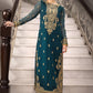 Asim Jofa Zari Sitara Embroidered Georgette Chiffon Unstitched 1 Piece Shirt - AJZS 19