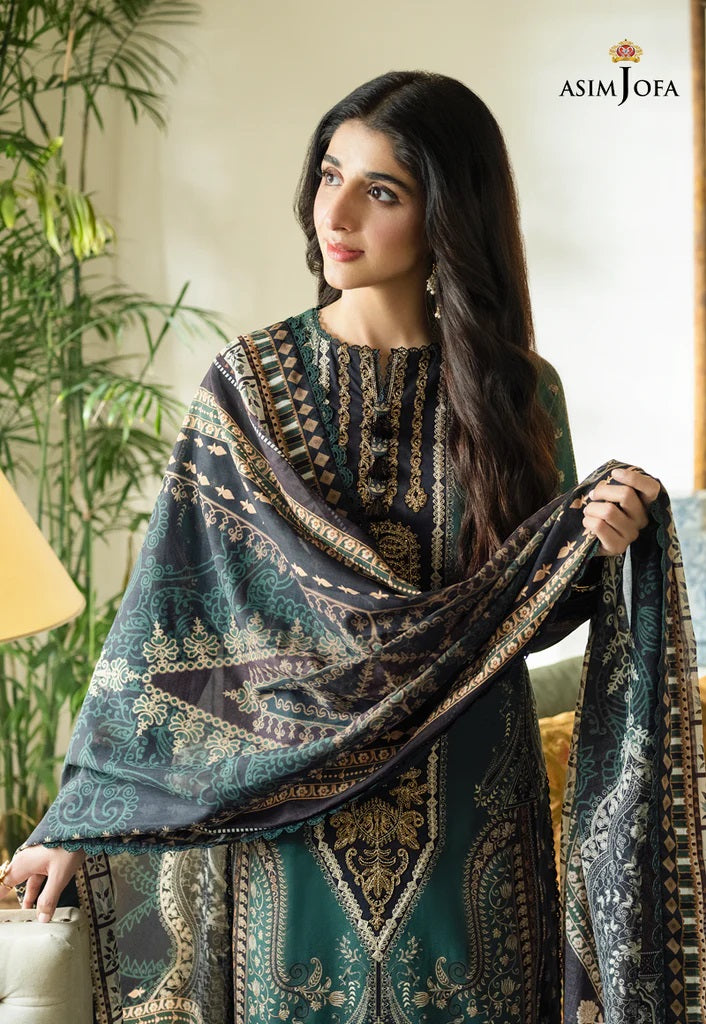 Rania by Asim Jofa Embroidered Lawn Suits Unstitched 3 Piece AJRP-28