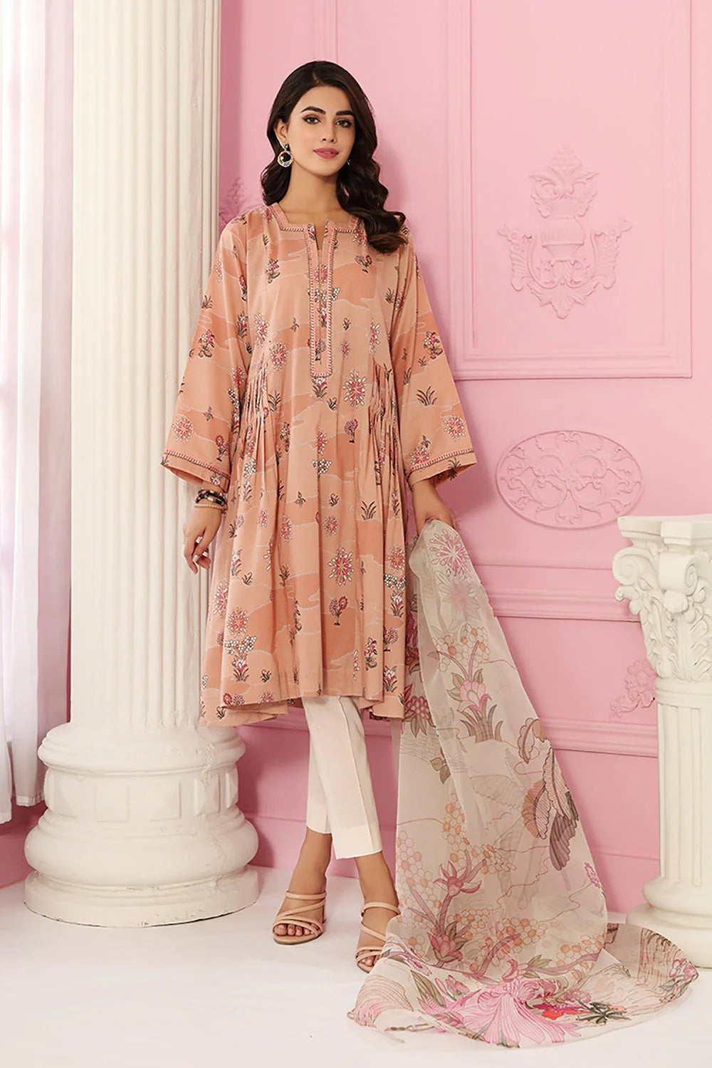 Nishat Printed Lawn 3 Piece Unstitched Dress - 42101563-R