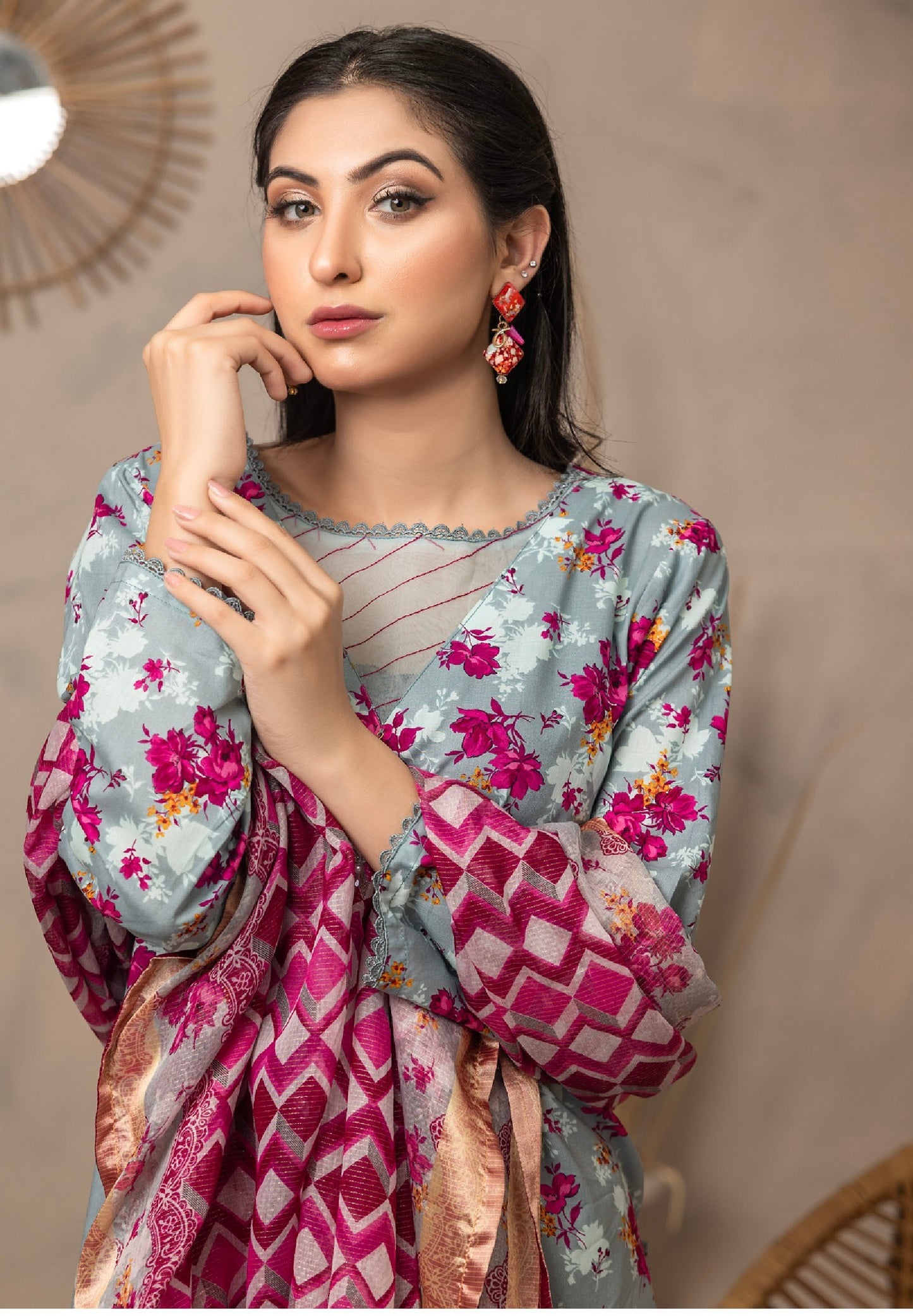 Salina Platinum By Regalia Textiles Printed Lawn Suits Unstitched 3 Piece - SM-08 - Summer Collection