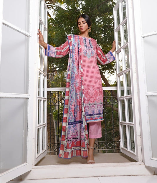 Ittehad Crystal Printed Lawn Unstitched 3 Piece Suit - LF-CL-21119-B-Summer Collection