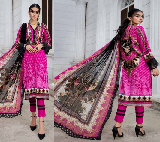 Mausummery Digital Printed Lawn Unstitched 3 Piece Suit – C05