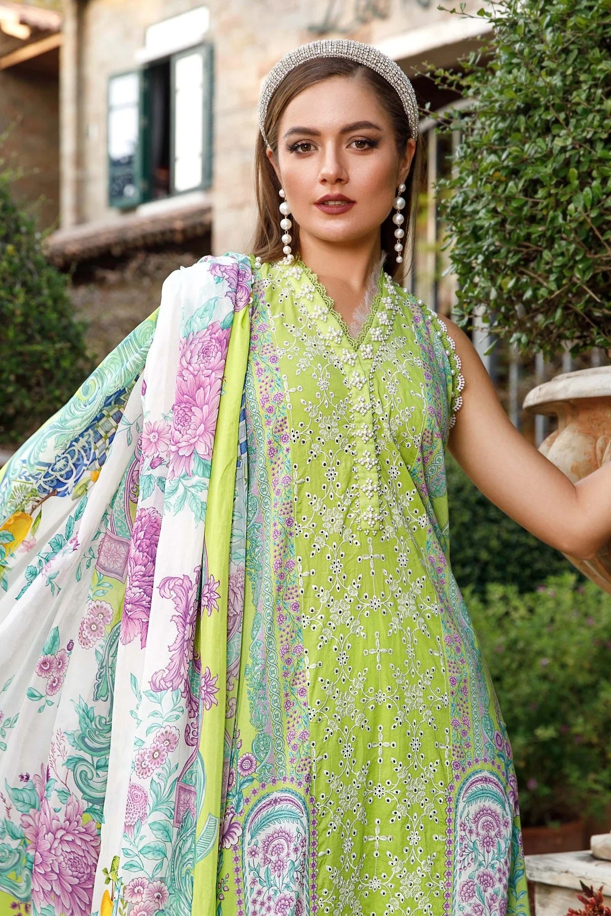 M.Prints By Maria B Embroidered Lawn Suits Unstitched 3 Piece MPT-1705-A