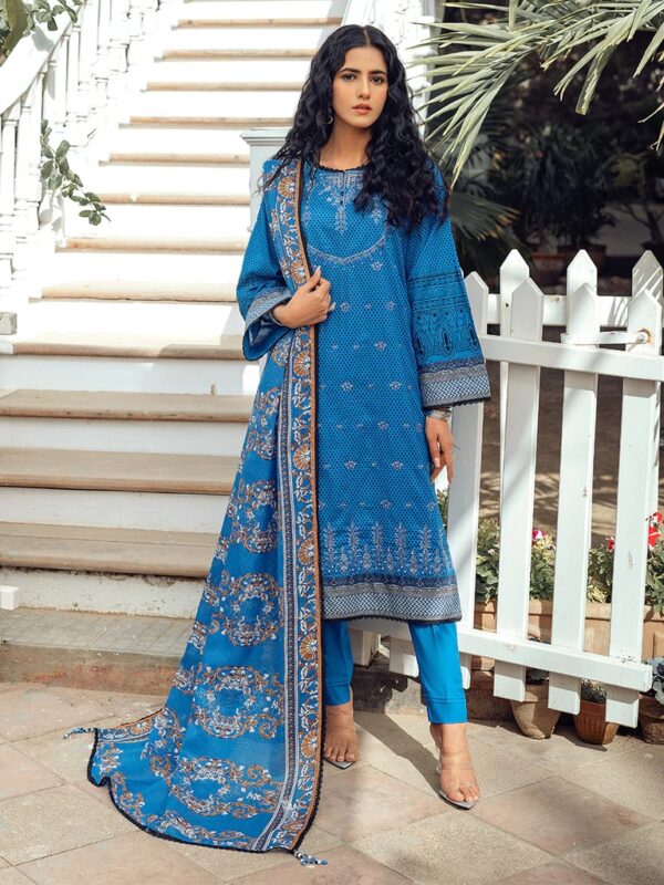 Estela By Salitex Embroidered Lawn Suits Unstitched 3 Piece WK-00984AUT